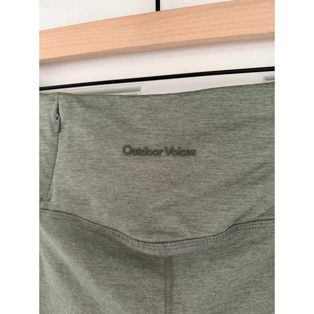 Outdoor Voices Womens Green Bike Shorts Activewear Athleisure - Picture 3 of 4